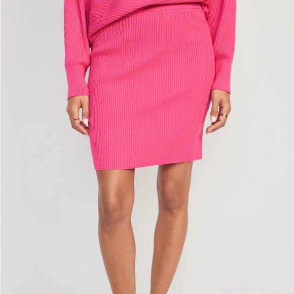 NWT Old Navy High Waisted Ribbed Knit Mini Skirt - Picture 2 of 5